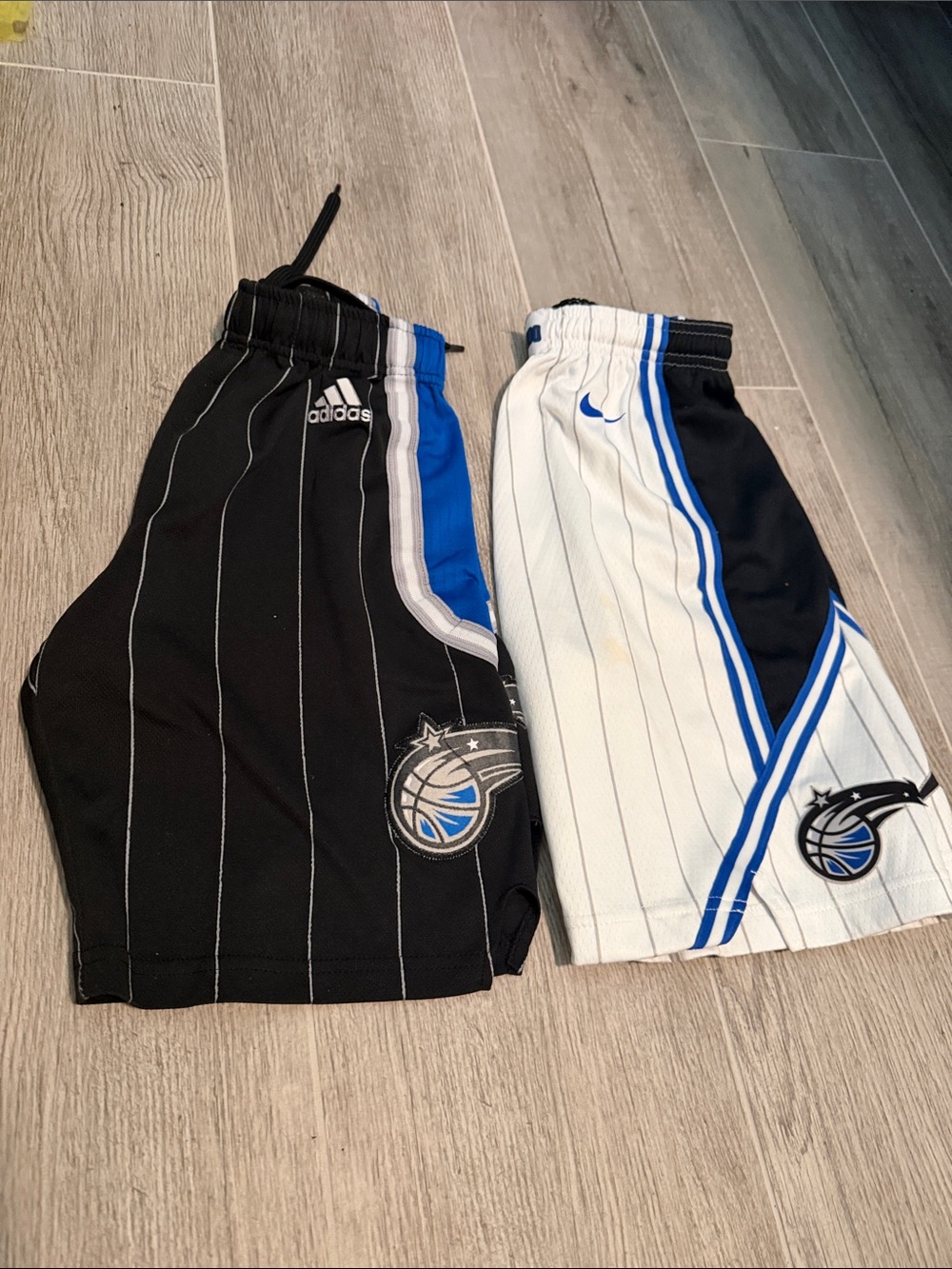 Kids Orlando Magic Basketball Shorts - Black & White/Blue (set of 2)